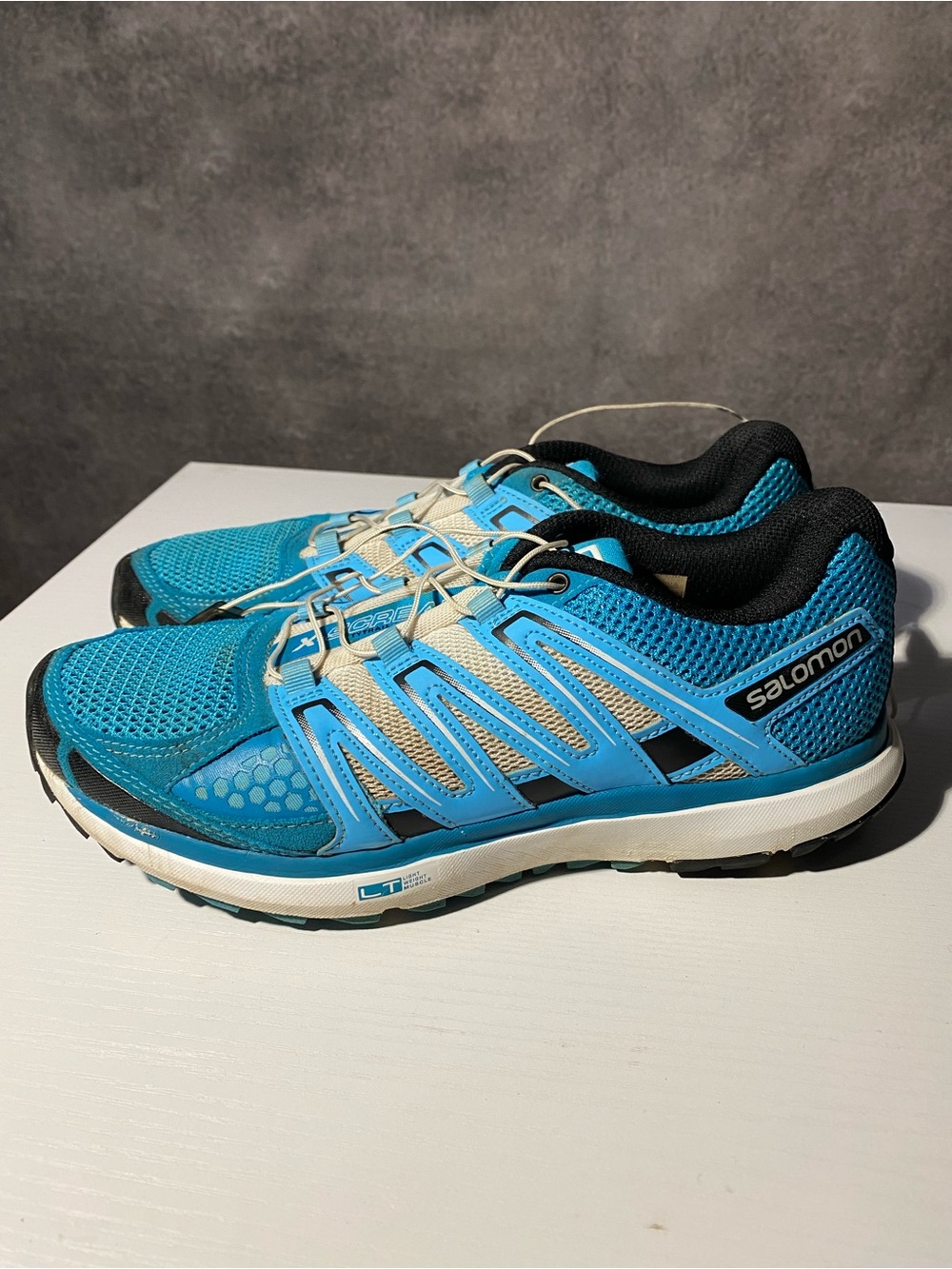 Salomon X-Scream Citytrail Women’s 7.5 Running Shoes Blue White Quicklace